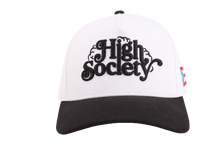 Load image into Gallery viewer, Baseball High Society Cap White &amp; Black