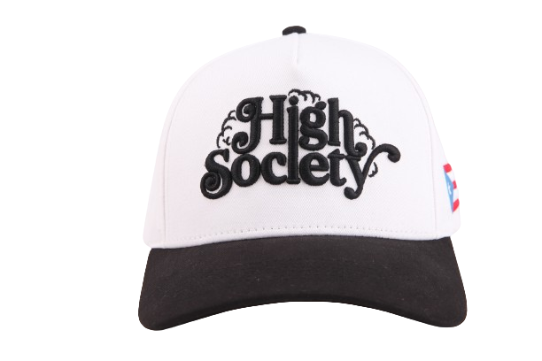 Baseball High Society Cap White & Black